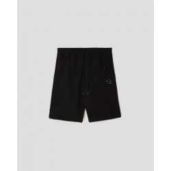 CP COMPANY 10CMSB129A 005086W BLACK SWEATBERMUDA-JOGGING BERMUDA DIAGONAL RAISED FLEECE